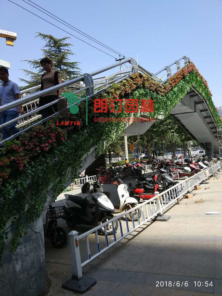 陜西渭南人行天橋護欄景觀