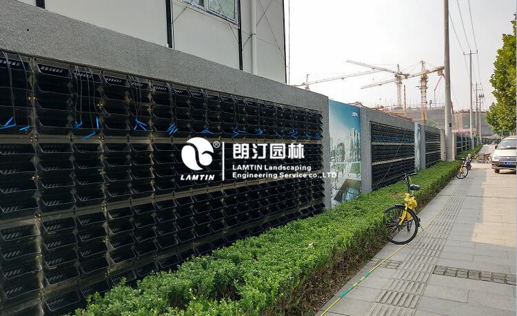 上海徐匯濱江植物墻迎接智能峰會