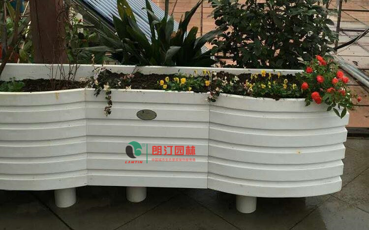 PVC波浪藝術花箱