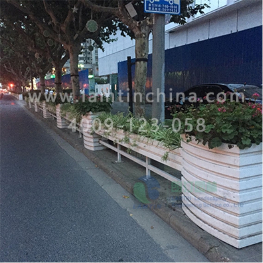 pvc微發泡花箱-朗汀道路花箱